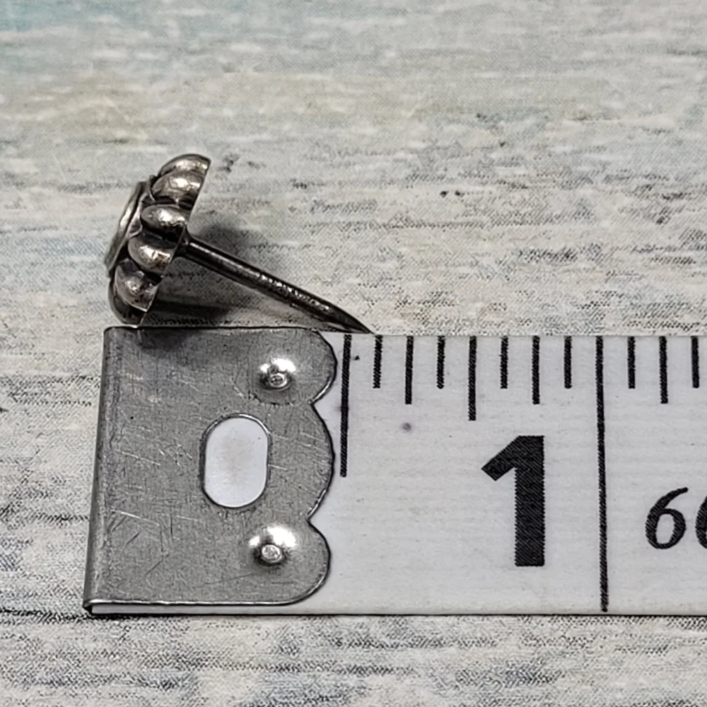 Anson Sterling Floral Tie Tack.